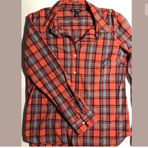 Gap women’s flannel shirt small boyfriend fit